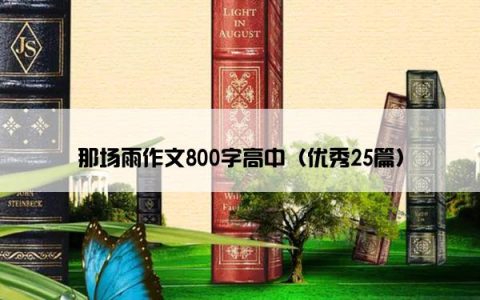 那场雨作文800字高中（优秀25篇）