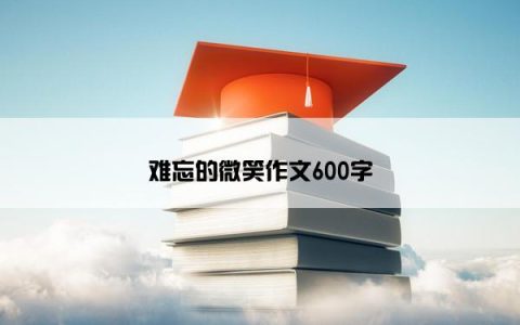 难忘的微笑作文600字