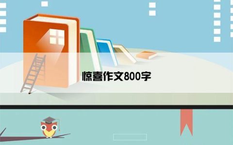 惊喜作文800字