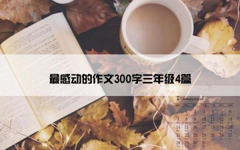 最感动的作文300字三年级4篇