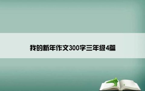 我的新年作文300字三年级4篇