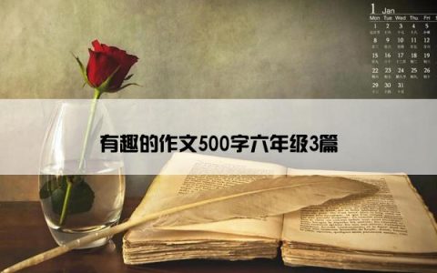 有趣的作文500字六年级3篇
