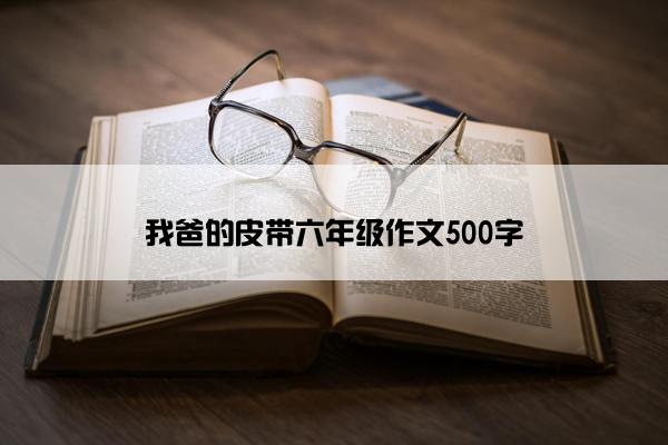 我爸的皮带六年级作文500字