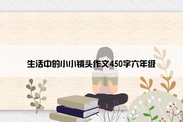 生活中的小小镜头作文450字六年级