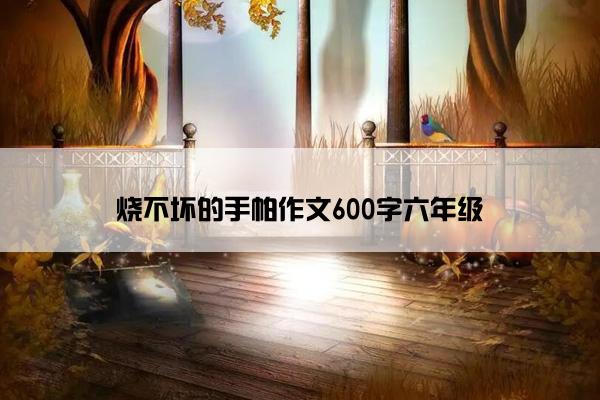 烧不坏的手帕作文600字六年级