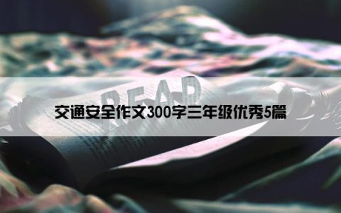 交通安全作文300字三年级优秀5篇