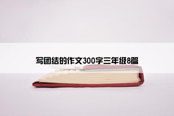 写团结的作文300字三年级8篇