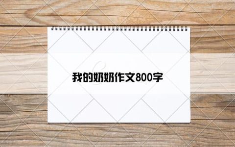 我的奶奶作文800字