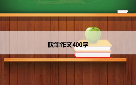 吹牛作文400字