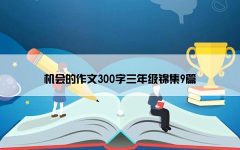 机会的作文300字三年级锦集9篇
