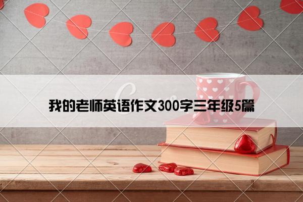 我的老师英语作文300字三年级5篇