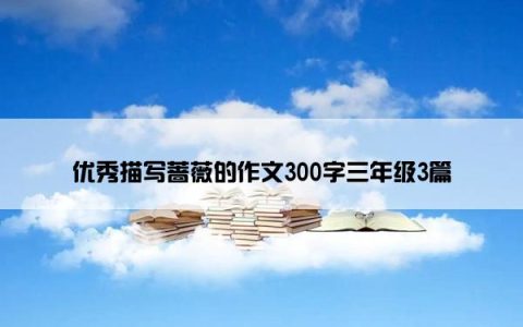 优秀描写蔷薇的作文300字三年级3篇