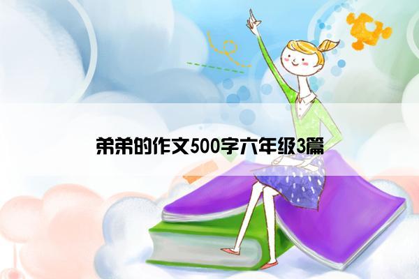 弟弟的作文500字六年级3篇