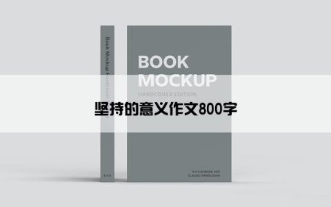 坚持的意义作文800字