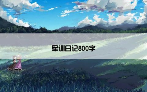 军训日记800字