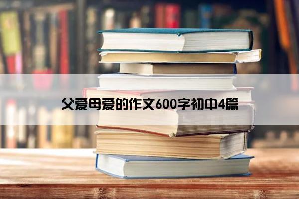 父爱母爱的作文600字初中4篇