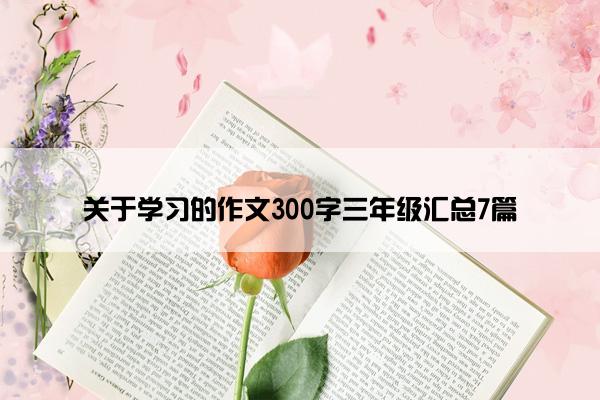 关于学习的作文300字三年级汇总7篇