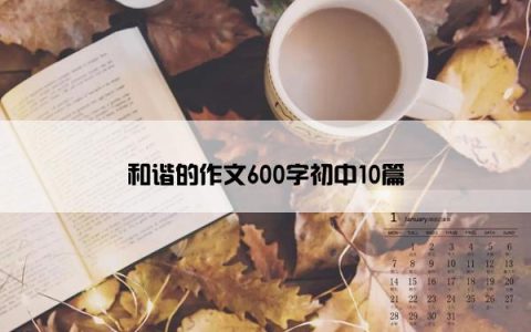 和谐的作文600字初中10篇