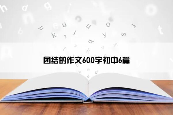 团结的作文600字初中6篇