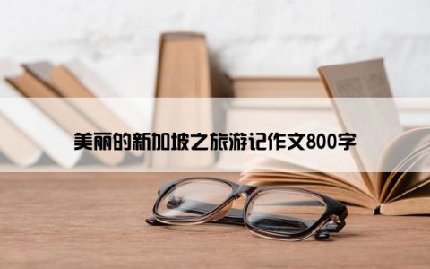 美丽的新加坡之旅游记作文800字