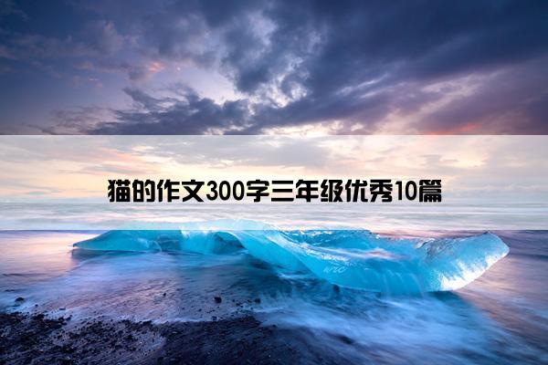 猫的作文300字三年级优秀10篇