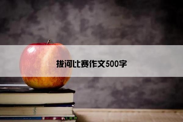 拔河比赛作文500字