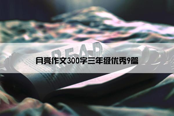 月亮作文300字三年级优秀9篇