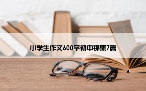 小学生作文600字初中锦集7篇