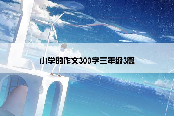 小学的作文300字三年级3篇