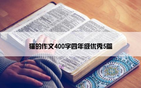 猫的作文400字四年级优秀5篇