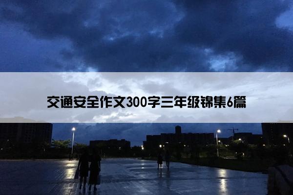 交通安全作文300字三年级锦集6篇