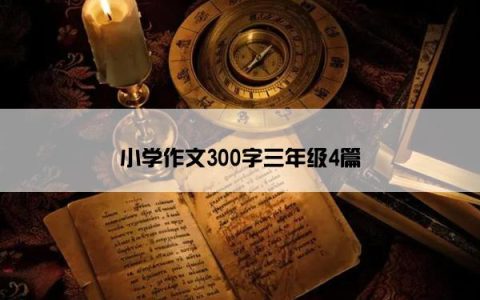 小学作文300字三年级4篇