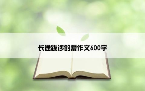 长途跋涉的爱作文600字
