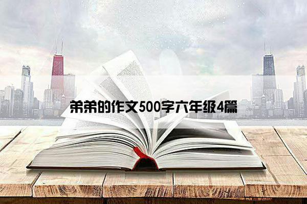 弟弟的作文500字六年级4篇