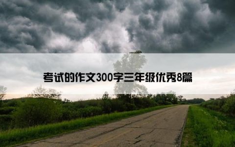 考试的作文300字三年级优秀8篇