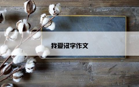 我爱汉字作文