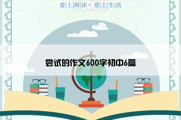 尝试的作文600字初中6篇