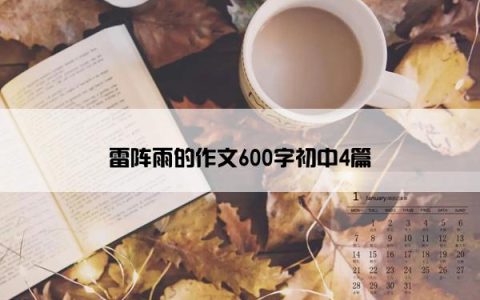 雷阵雨的作文600字初中4篇