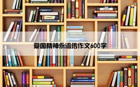 爱国精神永流传作文600字