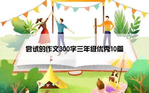 尝试的作文300字三年级优秀10篇