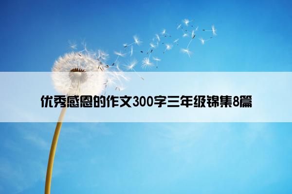 优秀感恩的作文300字三年级锦集8篇