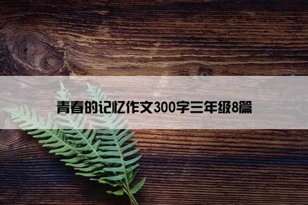 青春的记忆作文300字三年级8篇