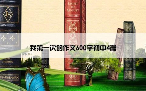 我第一次的作文600字初中4篇