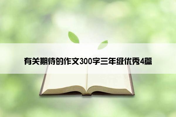 有关期待的作文300字三年级优秀4篇