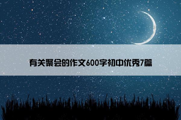 有关聚会的作文600字初中优秀7篇