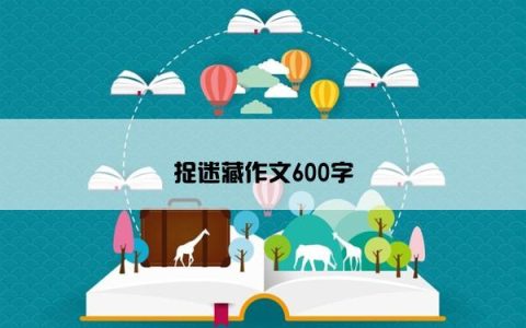 捉迷藏作文600字