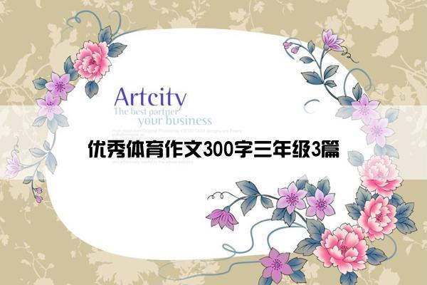 优秀体育作文300字三年级3篇