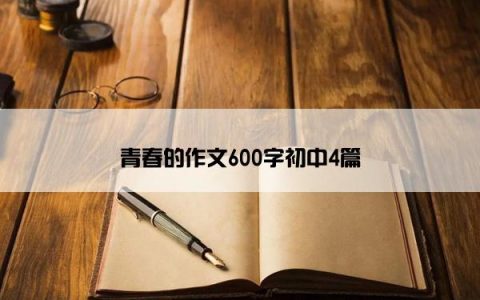 青春的作文600字初中4篇