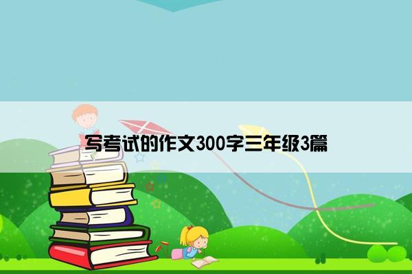 写考试的作文300字三年级3篇