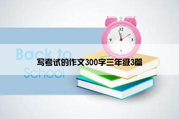 写考试的作文300字三年级3篇